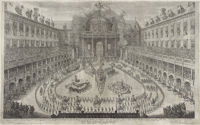 Carosello nella Hofburg di Vienna da Jan van Ossenbeeck