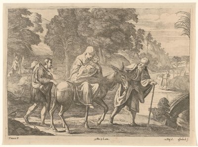 Fuga in Egitto da Jan van Ossenbeeck