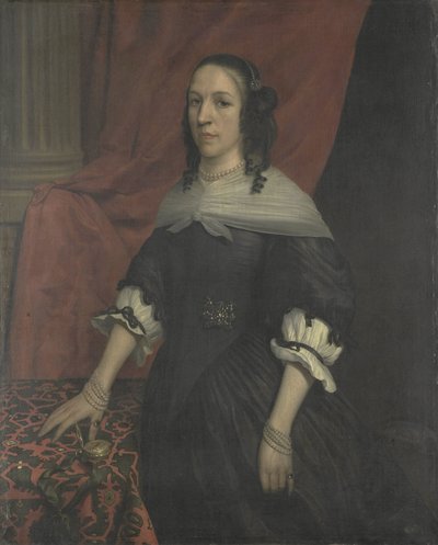 Ritratto di una donna, forse Anna van Bourgondië, fondatrice di Slot Windenburg op Dryschor (Schouwen) e moglie di Adolf van Kleef da Jan van Rossum