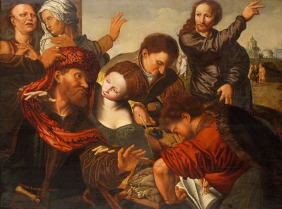 La chiamata di Matteo da Jan van Sanders workshop of Hemessen