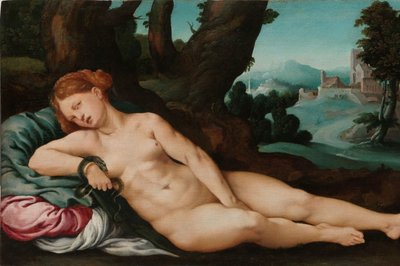 La morte di Cleopatra da Jan van Scorel (attributed to)