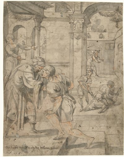 Ritorno del figliol prodigo da Jan van Scorel (circle of)