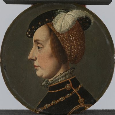 Ritratto di Anna di Lorena, consorte di René de Chalon, principe di Orange da Jan van Scorel (possibly copy after)