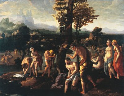 Battesimo di Cristo, di Jan van Scorel da Jan van Scorel