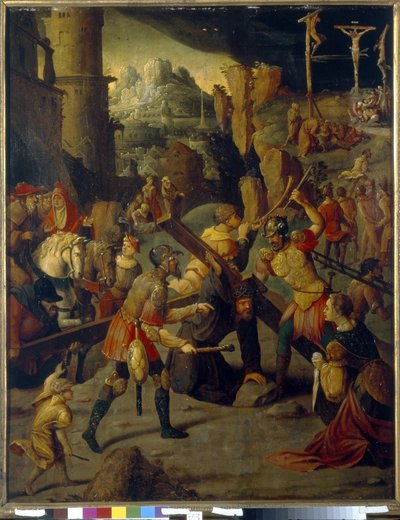 Episodio della Passione di Cristo: calvario da Jan van Scorel