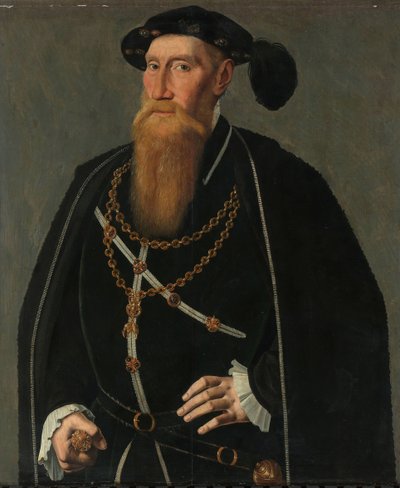 Ritratto di Reinoud III di Brederode (1493-1556), Signore di Vianen. Diacono nell