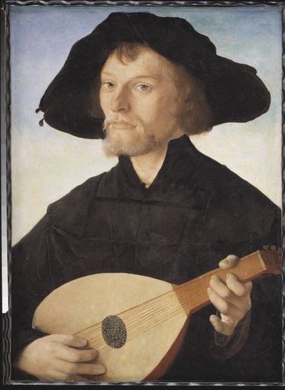 Ritratto di un suonatore di liuto da Jan van Scorel