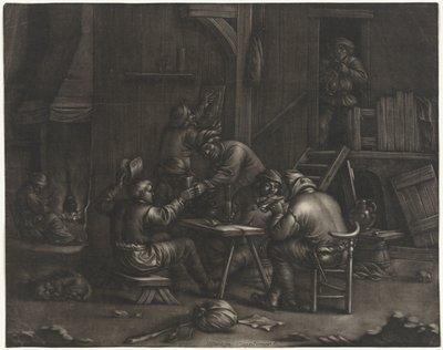 Osteria con uomini che bevono da Jan van Somer