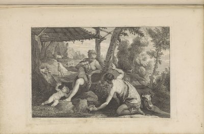 Adamo ed Eva dopo la cacciata dal paradiso da Jan van Troyen