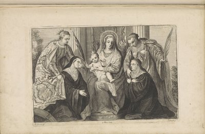 Maria con il Bambino Gesù, Santa Lucia, Santa Caterina d