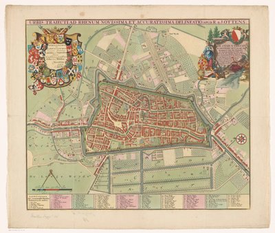 Pianta della città di Utrecht da Jan van Vianen