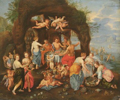Il banchetto degli dei da Jan van and Balen, Hendrik van Kessel