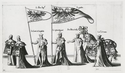 Stendardo imperiale alla processione funebre dell