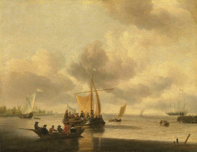 La foce di un estuario (il Brill) da Jan van de Cappelle