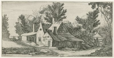 Paesaggio con fattorie da Jan van de Velde (II) (manner of)