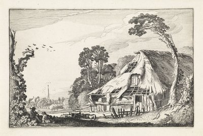 Figure presso un fienile in rovina da Jan van de Velde (II)
