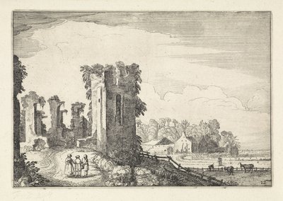 Figure presso la Casa ter Kleef vicino a Haarlem da Jan van de Velde (II)