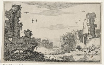 Pastore presso una rovina (serie: Rovine) da Jan van de Velde (II)