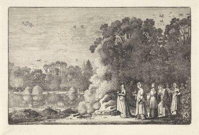 Paesaggio con Mercurio e Herse da Jan van de Velde (II)
