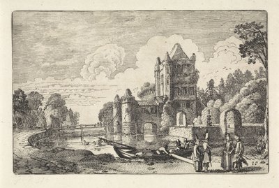 Paesaggio con la Porta di Amsterdam a Haarlem da Jan van de Velde (II)