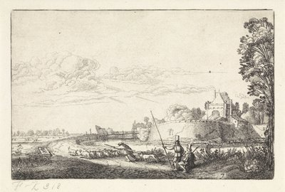 Paesaggio con la Zijlpoort a Haarlem (Paesaggi) da Jan van de Velde (II)
