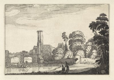 Ponte presso un ponte e una rovina da Jan van de Velde (II)