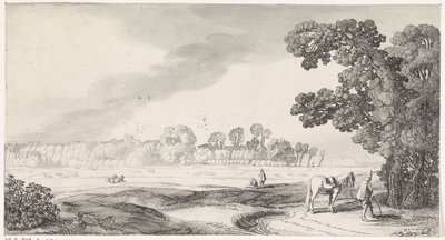 Paesaggio pastorale con uomo che urina da Jan van de Velde (II)