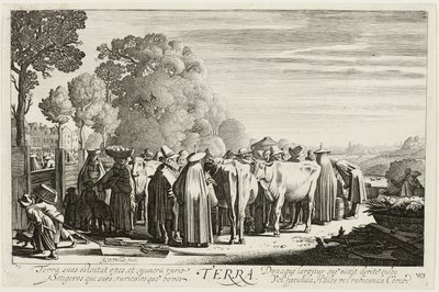 Terra, piatto unico de I quattro elementi da Jan van de Velde II