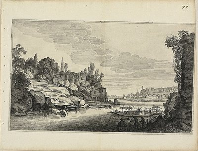 Paesaggio fluviale da Jan van de Velde II