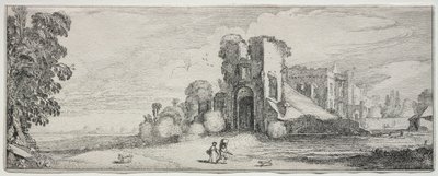 Alcuni paesaggi piacevoli e rovine di antichi monumenti: Castello di Brederode da Jan van de Velde II