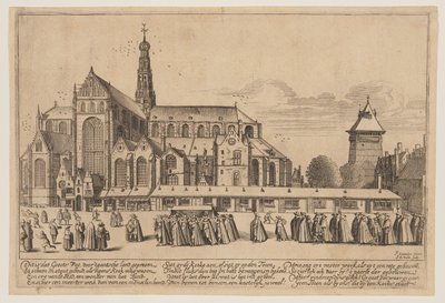 La chiesa di San Bavo ad Haarlem da Jan van de Velde II