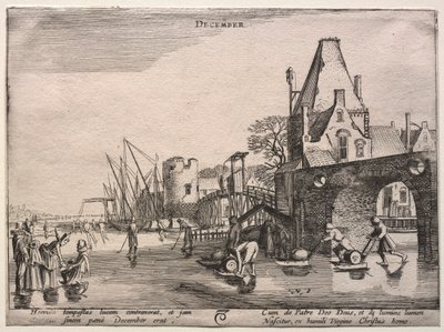 I dodici mesi: Dicembre da Jan van de Velde II