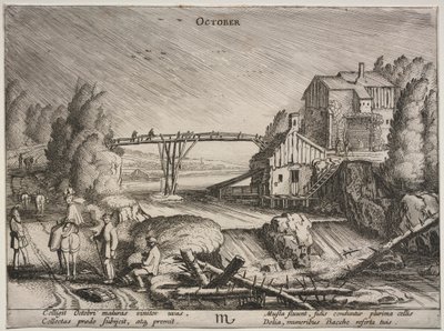 I dodici mesi: Ottobre da Jan van de Velde II