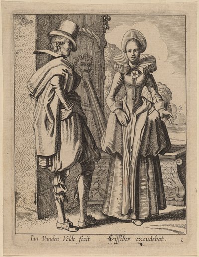 Due Figure in Costume da Jan van de Velde II