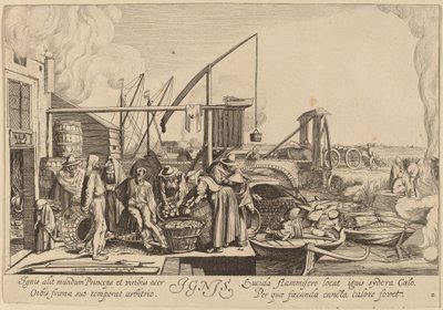 Fuoco da Jan van de Velde II after Willem Buytewech