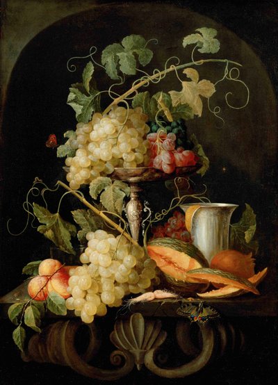 Natura morta con frutta da Jan van den Hecke