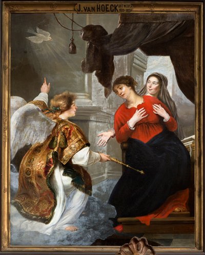 Chiesa parrocchiale (Parochiekerk Onze-Lieve-Vrouw). Interno. Dipinto da Jan van den Hoecke