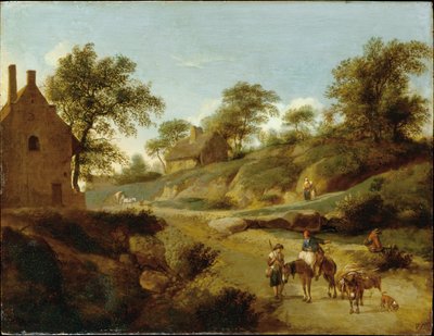 Su una strada di campagna da Jan van der Heyden