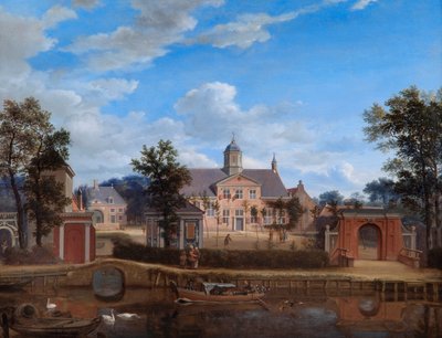 Il castello di Goudestein, sul fiume Vecht, vicino a Maarsen da Jan van der Heyden