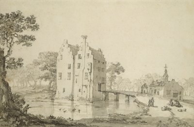 Castello di Zuylenburgh (Slot Zuylen) da Jan van der Heyden