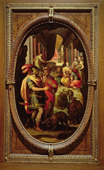 Ulisse, Mercurio e Circe, 1570 da Jan van der Straet