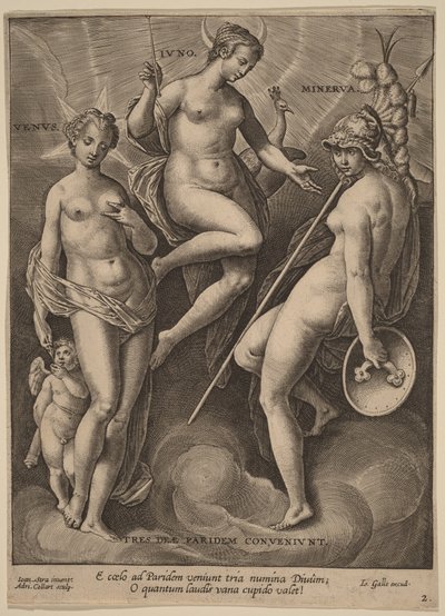 Venere, Giunone e Minerva da Jan van der Straet