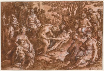 La scuoiatura di Marsia da Jan van der Straet, called Johannes Stradanus