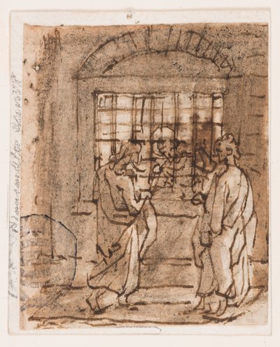 San Pietro in prigione da Jan van der Straet, called Stradanus