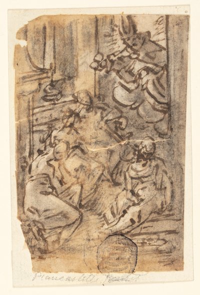Studio per una Composizione da Jan van der Straet, called Stradanus