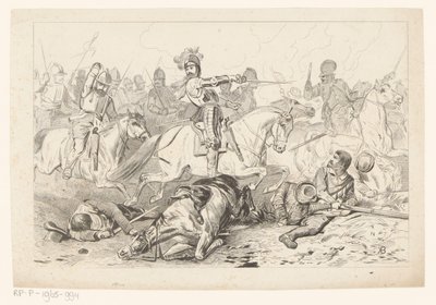 Battaglia di Nieuwpoort da Jan van der Veen (prentmaker)