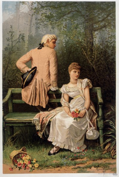 Scena di rimproveri tra amanti da Jane Maria Bowkett