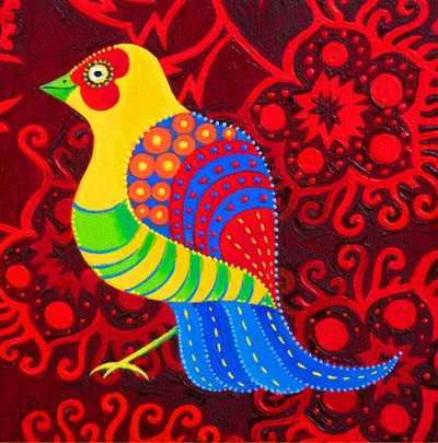 Uccello dalla coda blu, 2019 da Jane Tattersfield