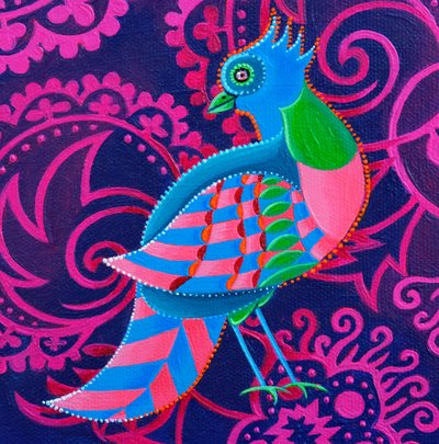 Uccello a scacchi, 2019 da Jane Tattersfield