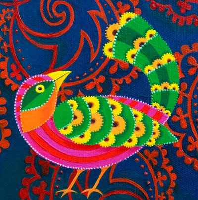 Uccello dalla coda verde da Jane Tattersfield